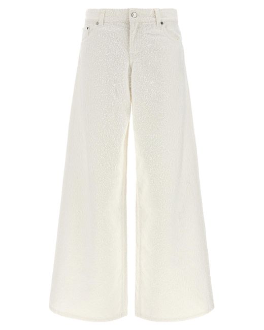 Stella McCartney White Jeans Boucle