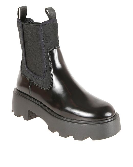 Tory Burch Black Leather Chelsea Boots