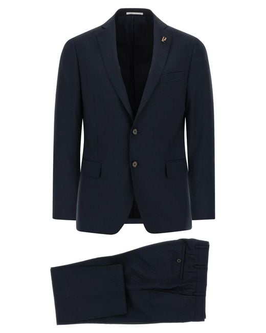 Pal Zileri Blue Lord Dress Wool Suits for men