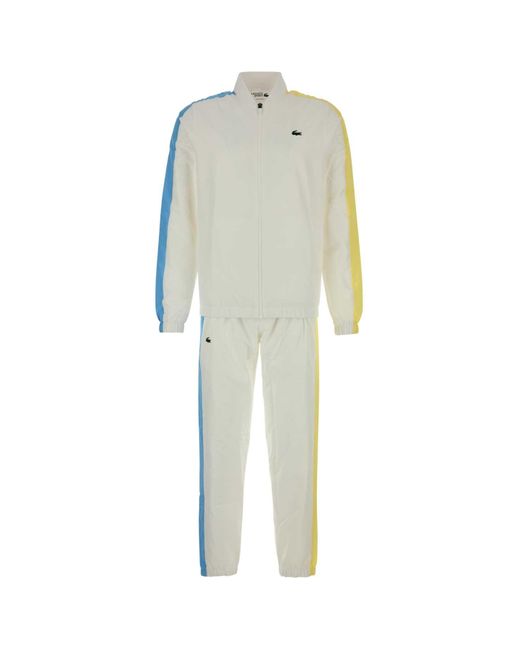 Lacoste White Polyester Tracksuit for men