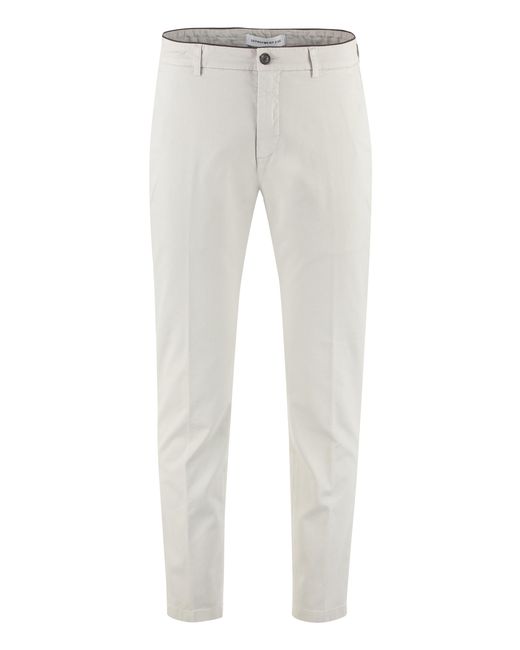 Department 5 Gray Prince Cotton Chino Trousers for men