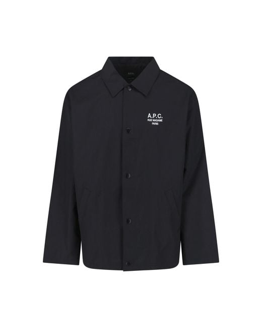 A.P.C. Blue Regis Jacket for men