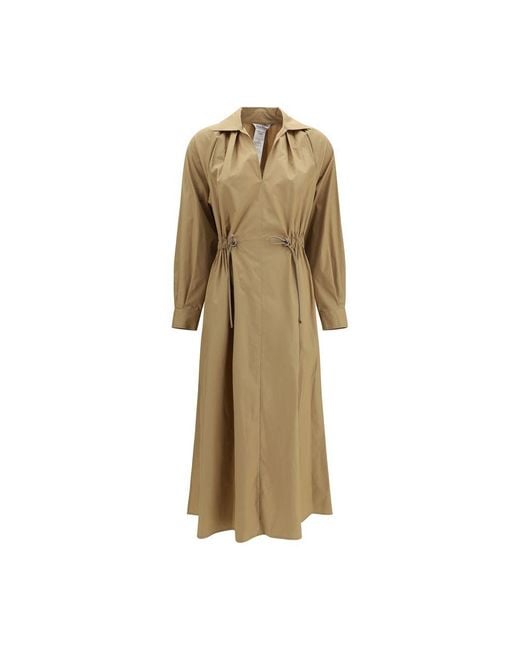 Max Mara Natural Beige Cotton Casual Dress