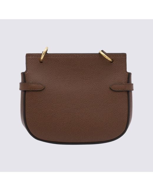 Mulberry Brown Oak Leather Amberley Crossbody Bag