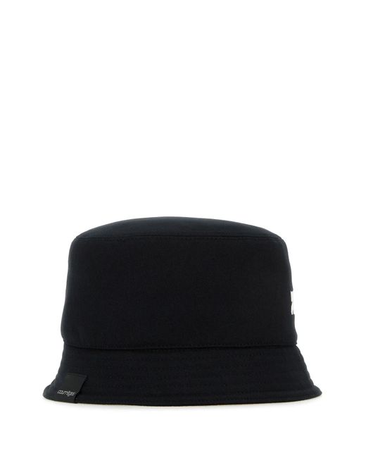 Courreges Black Hats for men