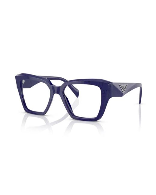 Prada Blue Square Frame Glasses