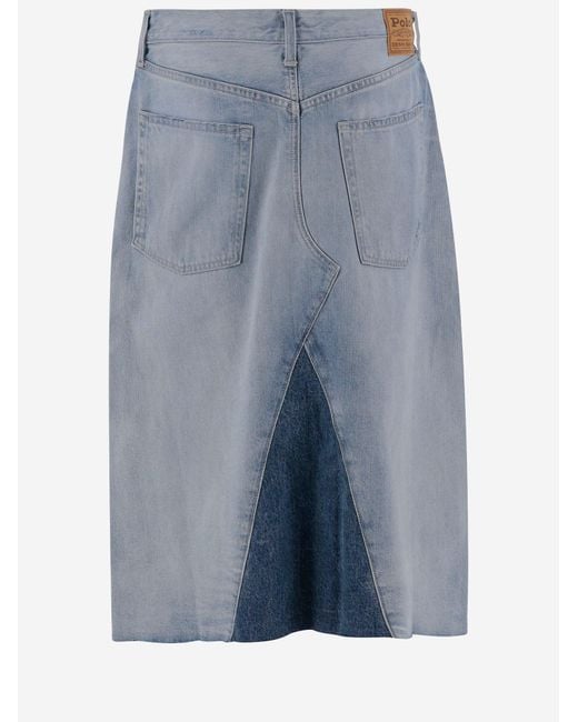 Polo Ralph Lauren Blue Cotton Skirt