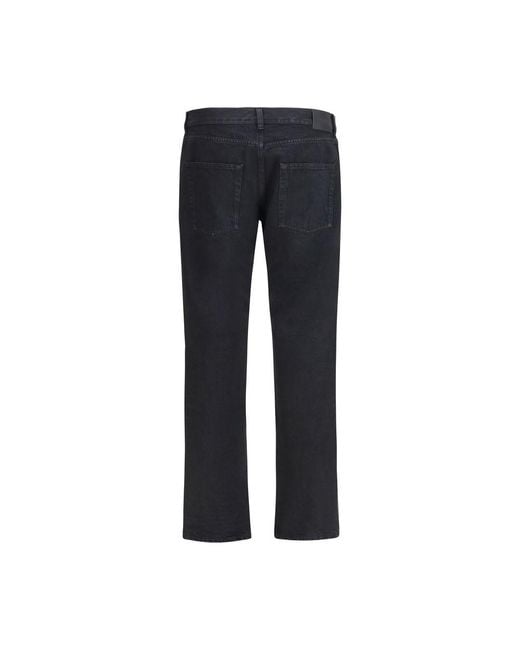 Saint Laurent Blue Cotton Slim Fit Jeans Clothing for men