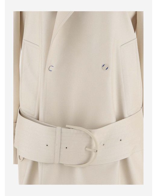 Burberry Natural Silk Blend Trench Coat