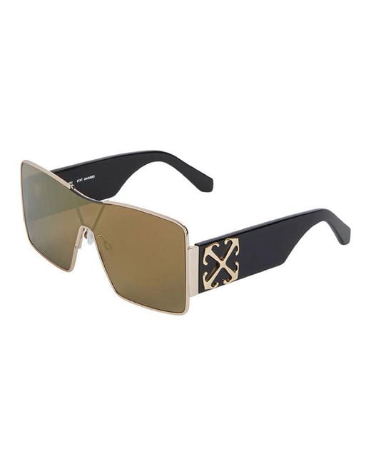 Off-White c/o Virgil Abloh Brown Frame And Lens Sunglasses