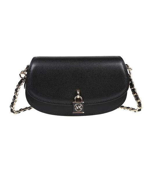 Michael Kors Small Mila Chain Sling Messenger Bag in Black Lyst