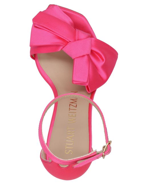 Stuart Weitzman Pink 'Nudistcurver Loveknot' Sandals