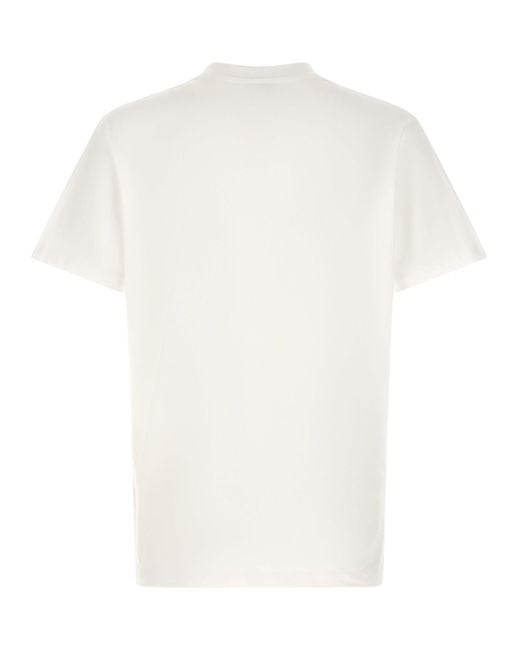 Moschino White Cotton T-Shirt for men