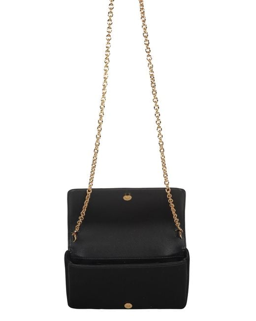 Versace Black Elegant Clutch With Golden Closure