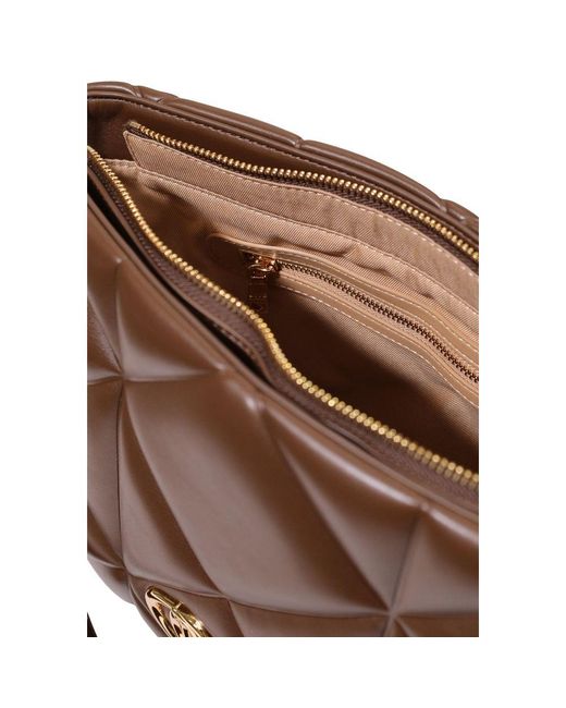 Love Moschino Brown Polyethylene Handbag Bag