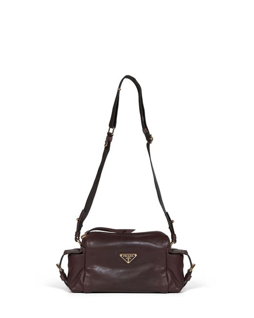 Prada Brown Shoulder Bag Explore Burnt Calf Leather Handbags