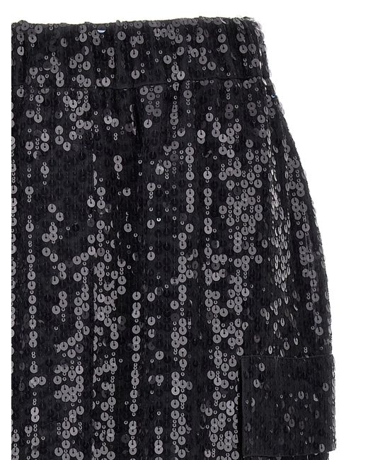 Brunello Cucinelli Black Sequin Skirt