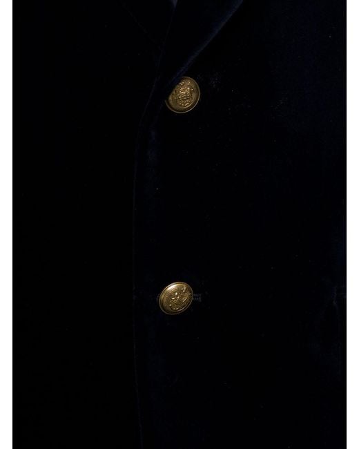 Gucci Blue Giacca Monopetto Con Bottoni Gioiello for men