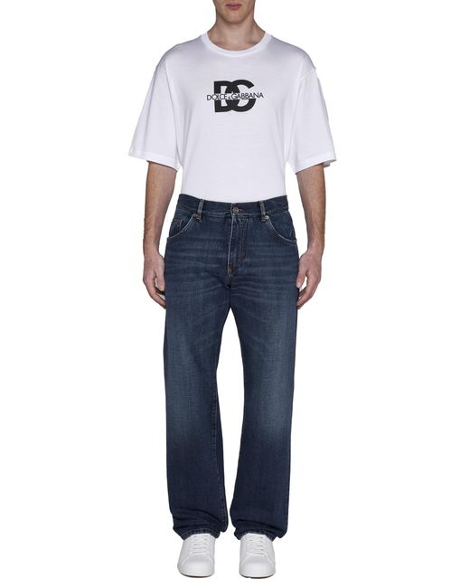 Dolce & Gabbana White T-shirts And Polos for men