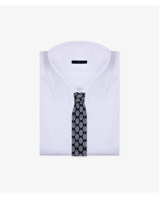Larusmiani White Tie Moresco Big Pattern for men