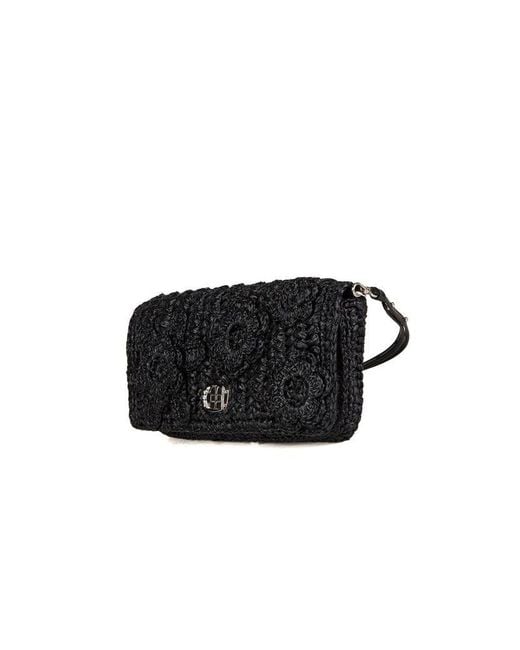 Miu Miu Black Miu Crossbody Bag Lambskin Crossbody-Bags