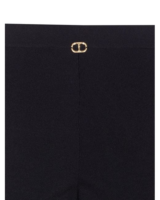 Twinset Blue Knitted Pants