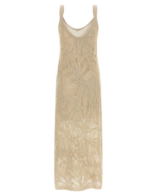 Brunello Cucinelli Natural Linen Long Dress