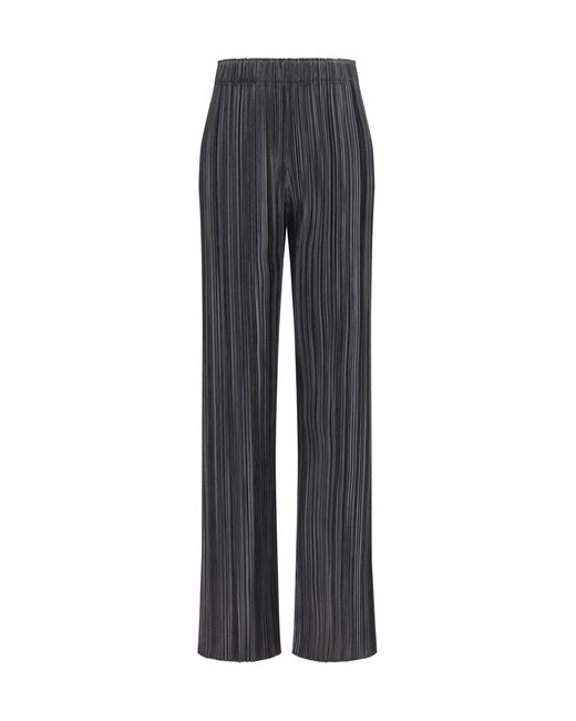 Phoebe Philo Black Pleated Pants Razor Polyester Trousers