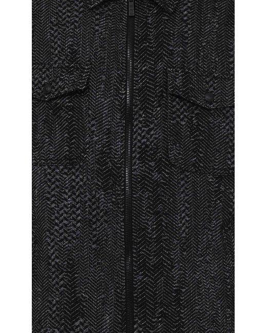 Roberto Cavalli Black Just Cavalli Down Jacket for men