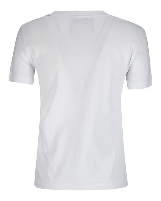 Versace White Roses Logo T-shirt