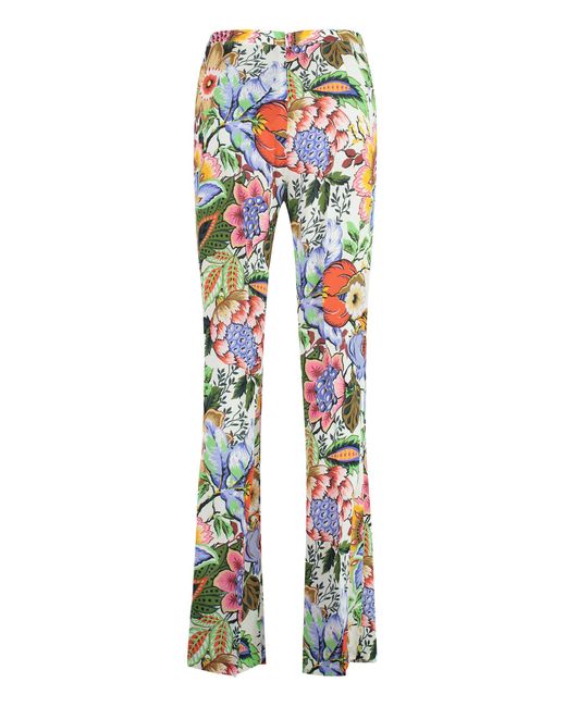 Etro Multicolor Printed Wide-leg Trousers