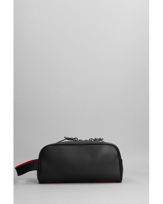 Christian Louboutin Black Blaster Clutch In Leather for men