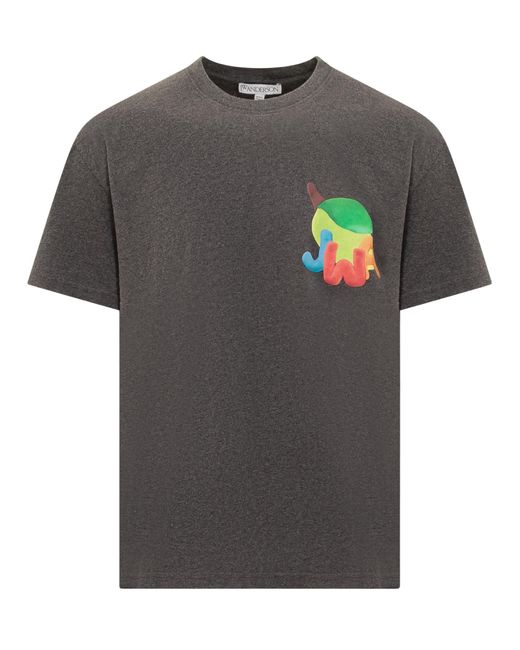 J.W. Anderson Gray Clay Digital Fruit T-shirt for men