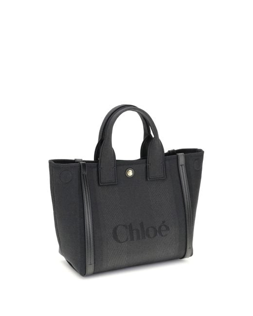 Chloé Black Carry Tote Bag