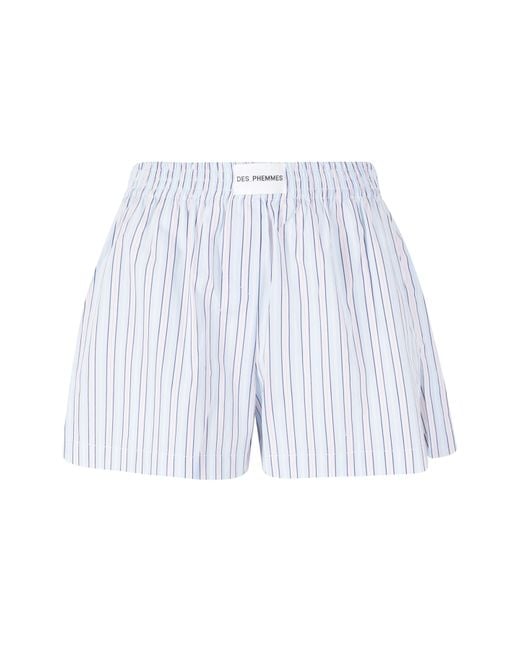 Des Phemmes White Boxer Shorts Cotone