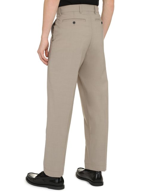 Department 5 Natural E-Motion Wool-Blend Trousers Chinos for men