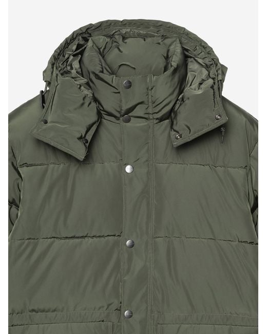 Carhartt Green Padded Nylon Jacket With Hood for men