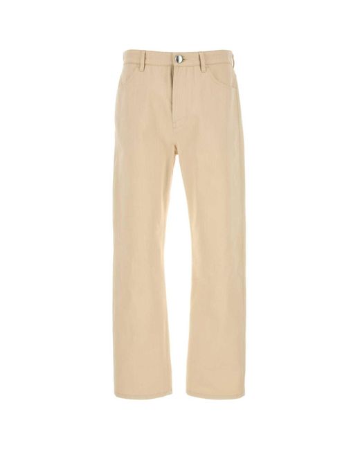 Jil Sander Natural Wide Leg Pant for men