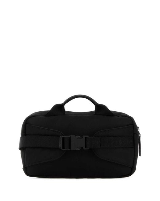 Givenchy Black Fabric Essential U Belt Bag for men