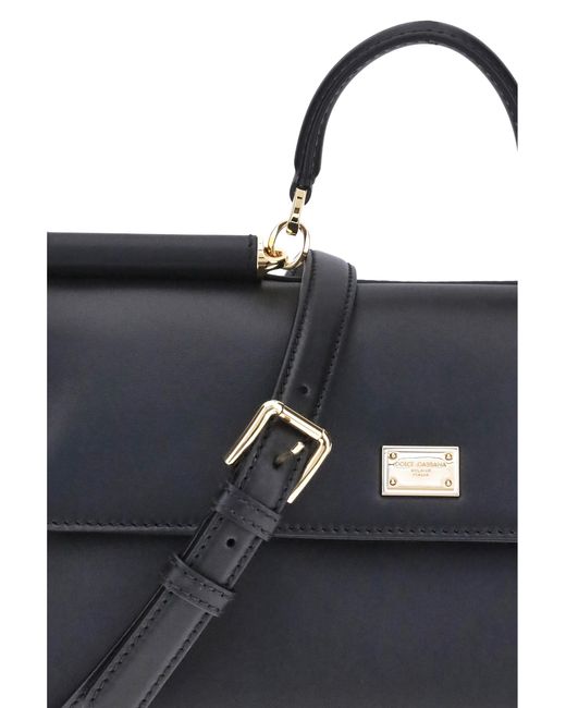 Dolce & Gabbana Blue My Sicily Handbag Calf Leather Bos Taurus Shoulder Bags