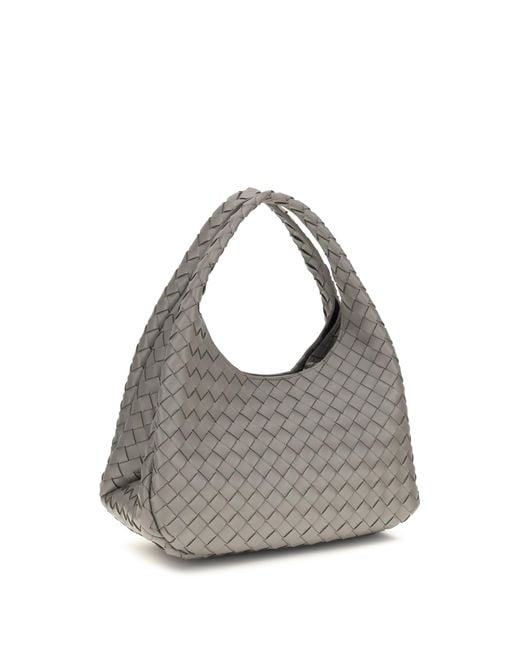 Bottega Veneta Gray Shoulder Bag Campana Lambskin