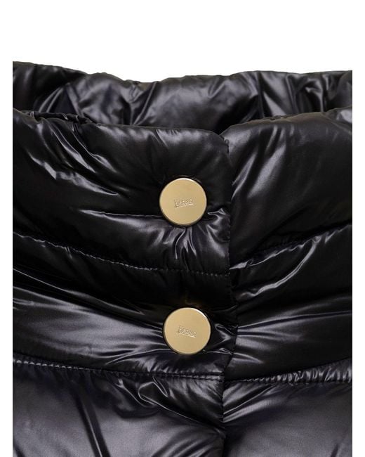 Herno Black Down Jacket Amelia Tech Fabric Polyamide Puffer