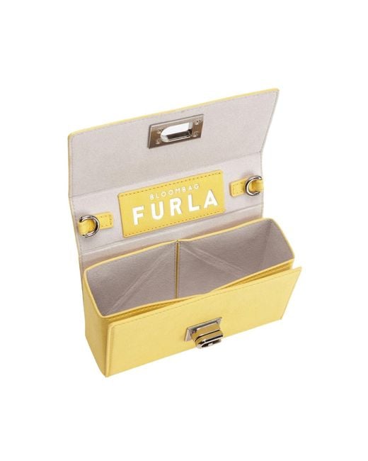 Furla Yellow Bloombag Mini Shoulder Bag