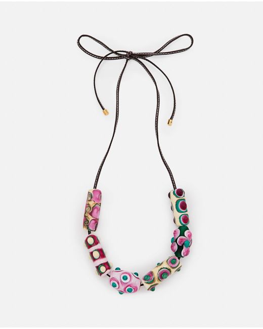 Colville Pink Beatle Necklace