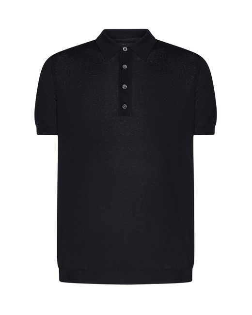 Low Brand Black Polo Shirt for men