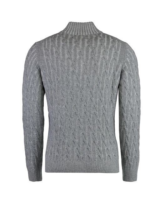 Moorer Gray Terni Wool And Cashmere Sweater for men