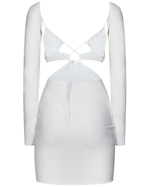 Amazuìn White Azhar Mini Dress