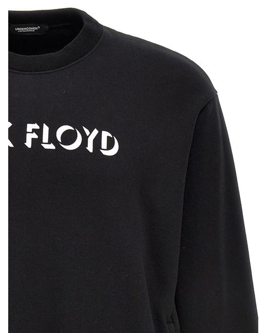 Undercover Black Cotton Sweatshirt With Iconic Band Prints for men