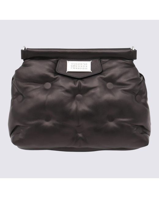 Maison Margiela Black Leather Glam Slam Crossbody Bag