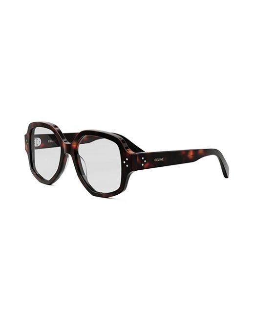 Céline Black Eyewear Squared Frame Glasses